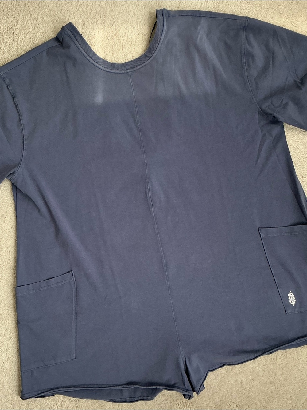 FP Movement by Free People Navy Relaxed Sweatshirt Tunic with Pockets